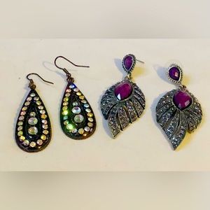 Vintage costume earrings